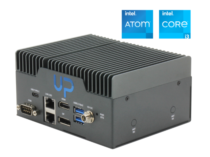 UP Squared Pro 7000, system 3D Front view