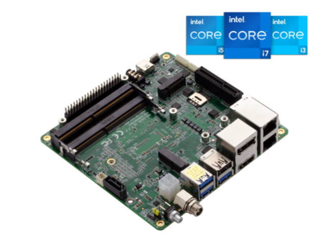 UP xtreme i11 board, 3D Front view
